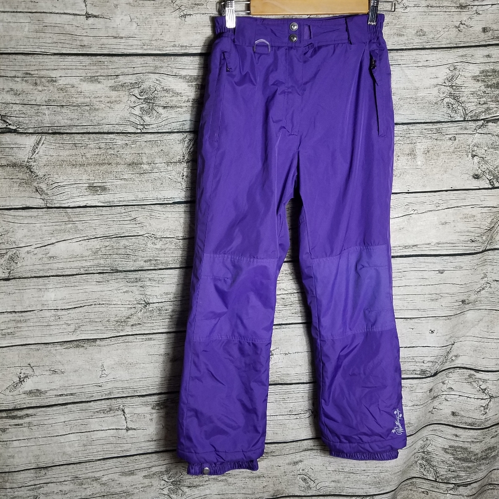 Junior's Weatherproof 32° Degree Purple Snow Pants Size Large (14/16)